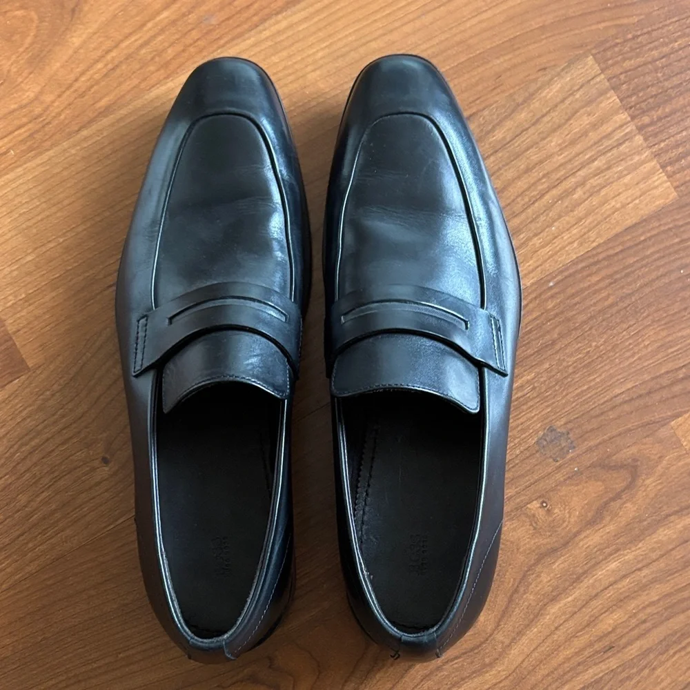 Hugo Boss Round Apron Toe Penny Loafer